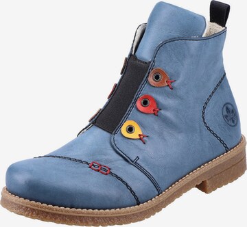 Rieker Booties in Blue: front