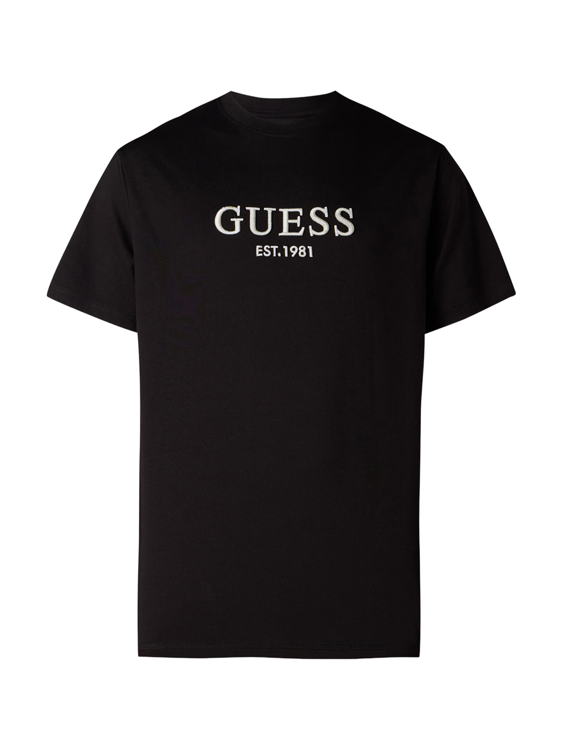 Tricou de la GUESS pe negru: față