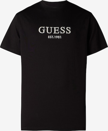 GUESS Футболка в Черный: спереди