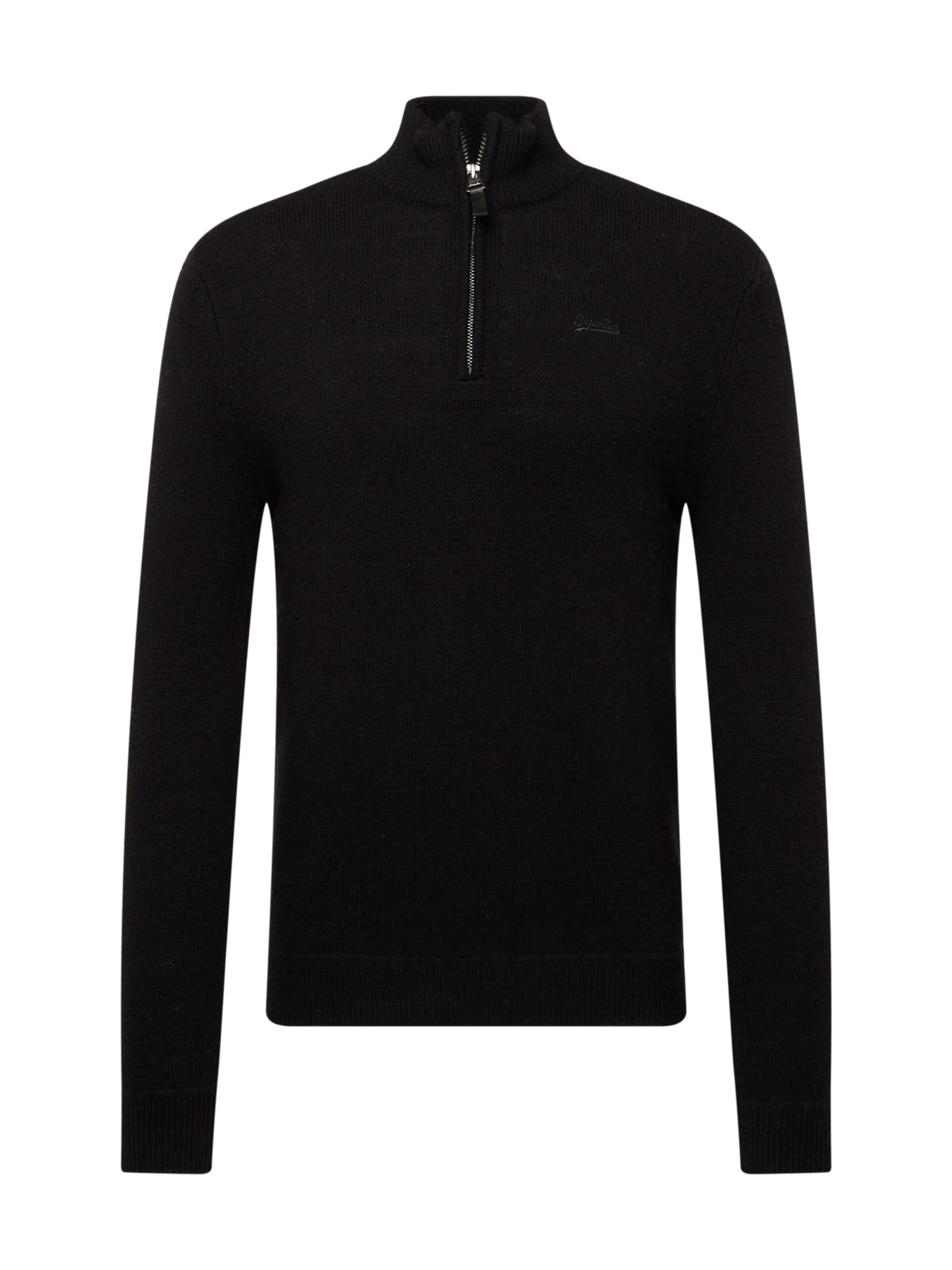 Superdry Pullover 'Essential' in Schwarz: Vorderseite