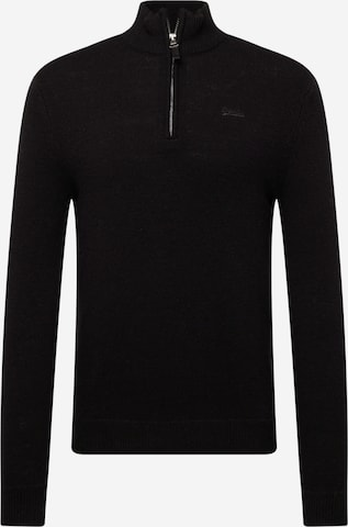 Superdry Sweater 'Essential' in Black: front