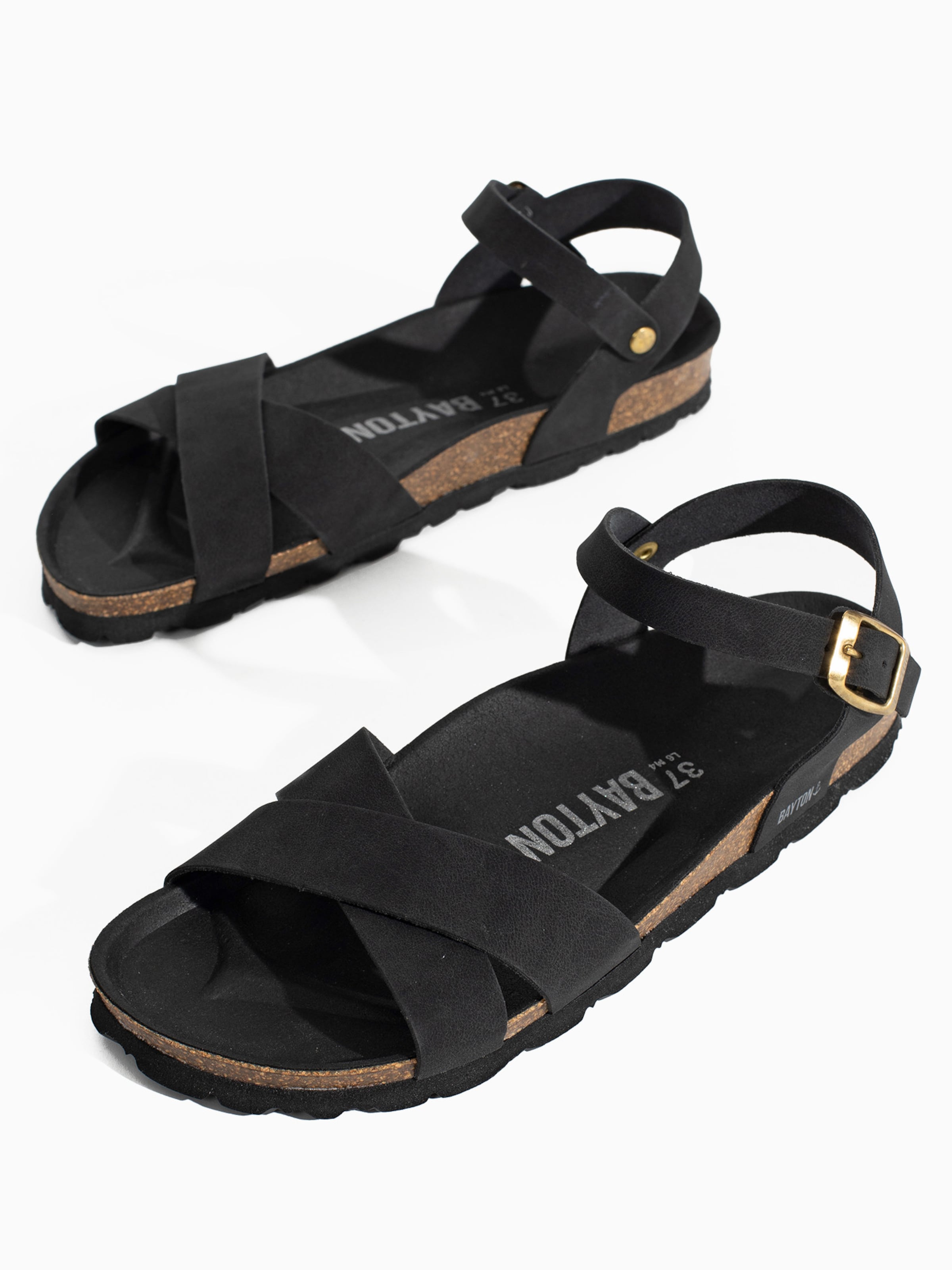 Bayton Strap sandal in Black