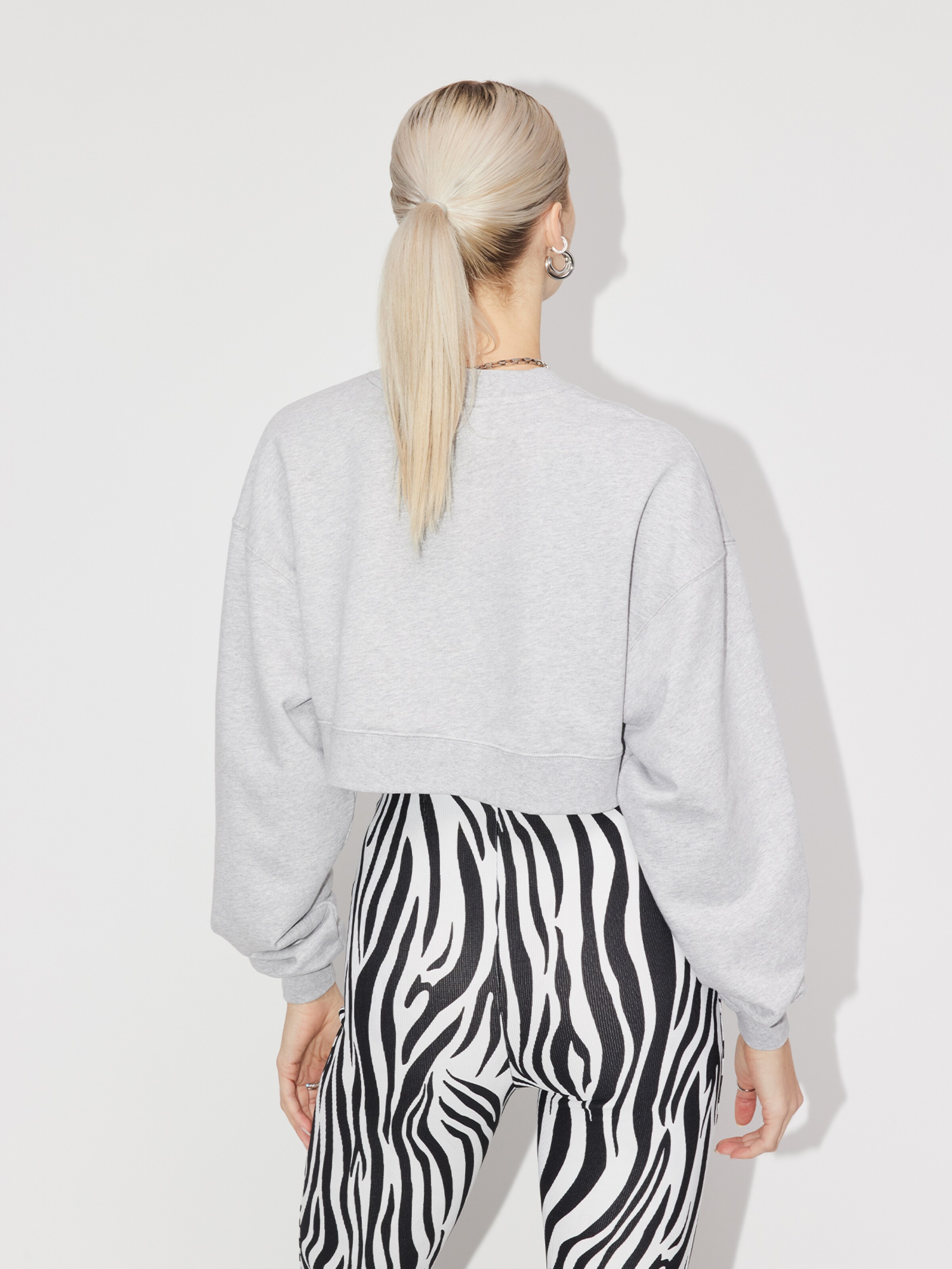 Frauen Sweat LeGer by Lena Gercke Sweatshirt 'Effie' in Graumeliert - ZD57574 Frauen Sweat LeGer by Lena Gercke Sweatshirt 'Effie' in Graumeliert - ZD57574