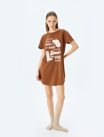 Koton Schlafshirt in Braun