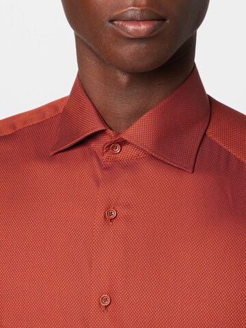 ETERNA Regular fit Button Up Shirt in Orange