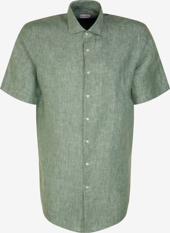 SEIDENSTICKER Business Shirt 'SMART LINEN' in Green: front