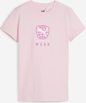 T-shirt fonctionnel PUMA en rose : devant