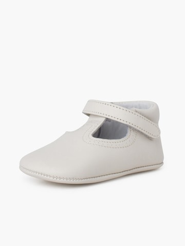Pisamonas - Zapatos primeros pasos en beige: frente