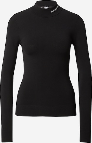 Karl Lagerfeld Sweater 'CLASSIC' in Black: front