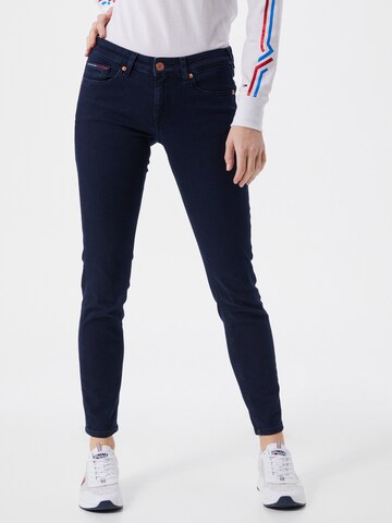 Skinny Jeans 'Sophie' de la Tommy Jeans pe albastru: față