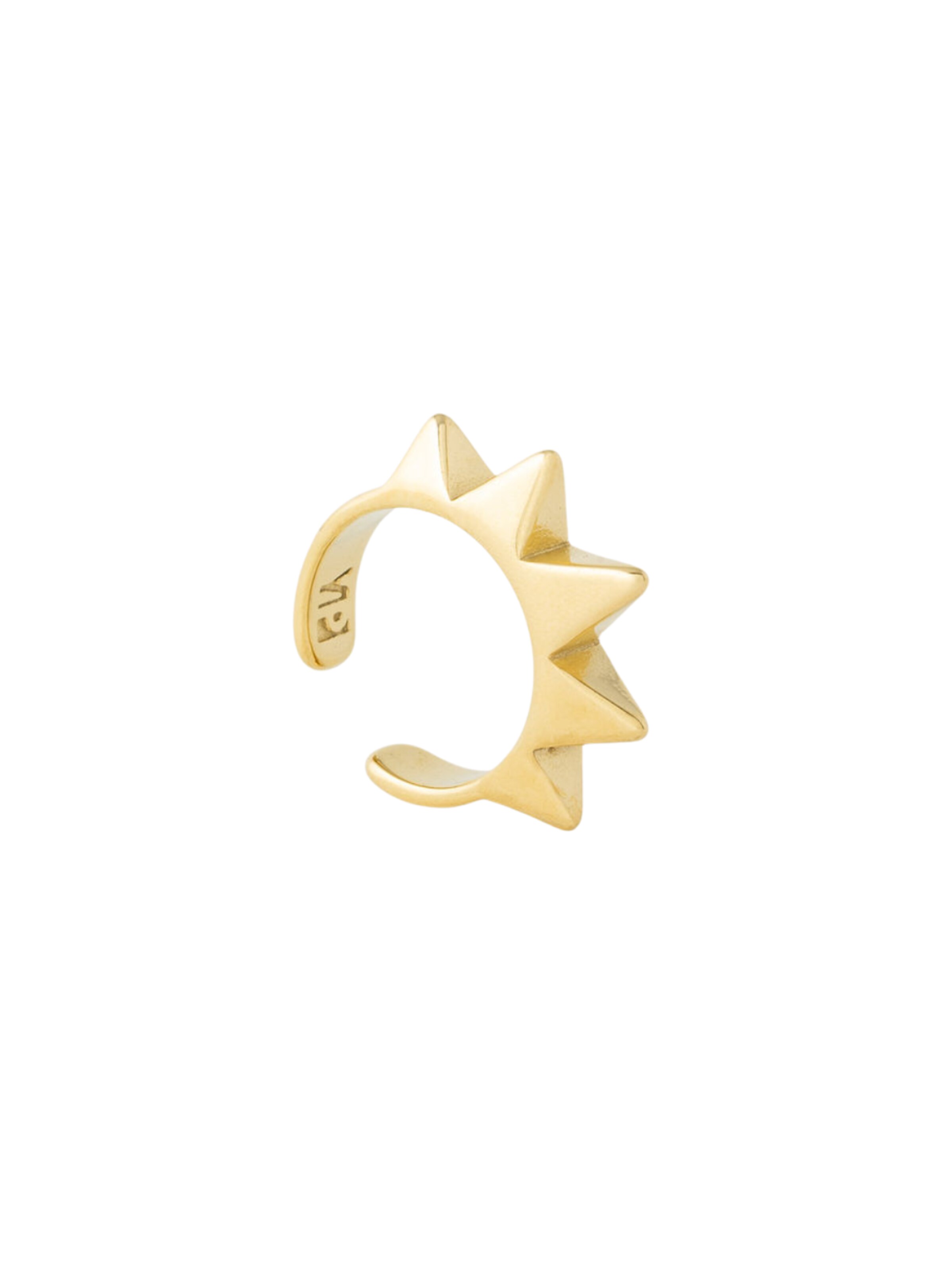 YParis Oorbellen 'Ear cuff Pike G' in Goud: voorkant