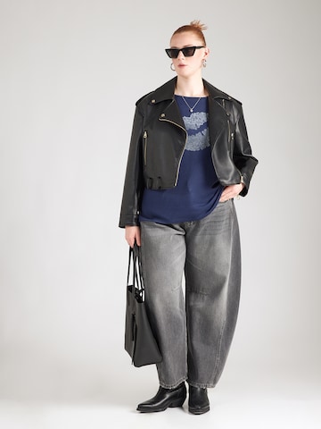 ONLY Carmakoma T-shirt 'CARALBA' i blå