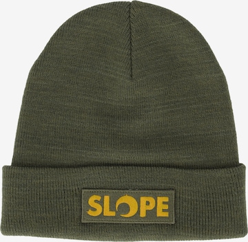 SLOPE Mütze 'Wren' in Grün: Vorderseite