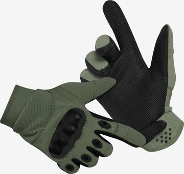 normani Full Finger Gloves ' Delta Force ' in Green: front