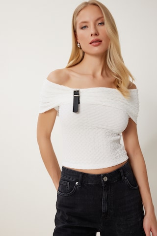 Happiness İstanbul Koszulka w kolorze biały