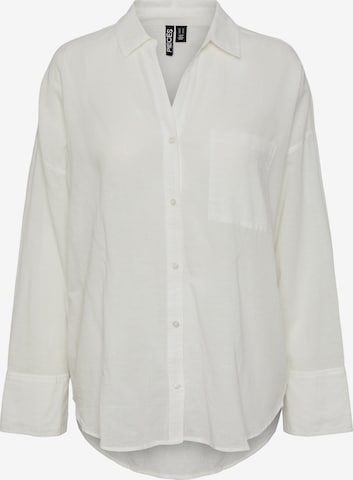 PIECES Блуза 'MATINKA' в бяло: отпред