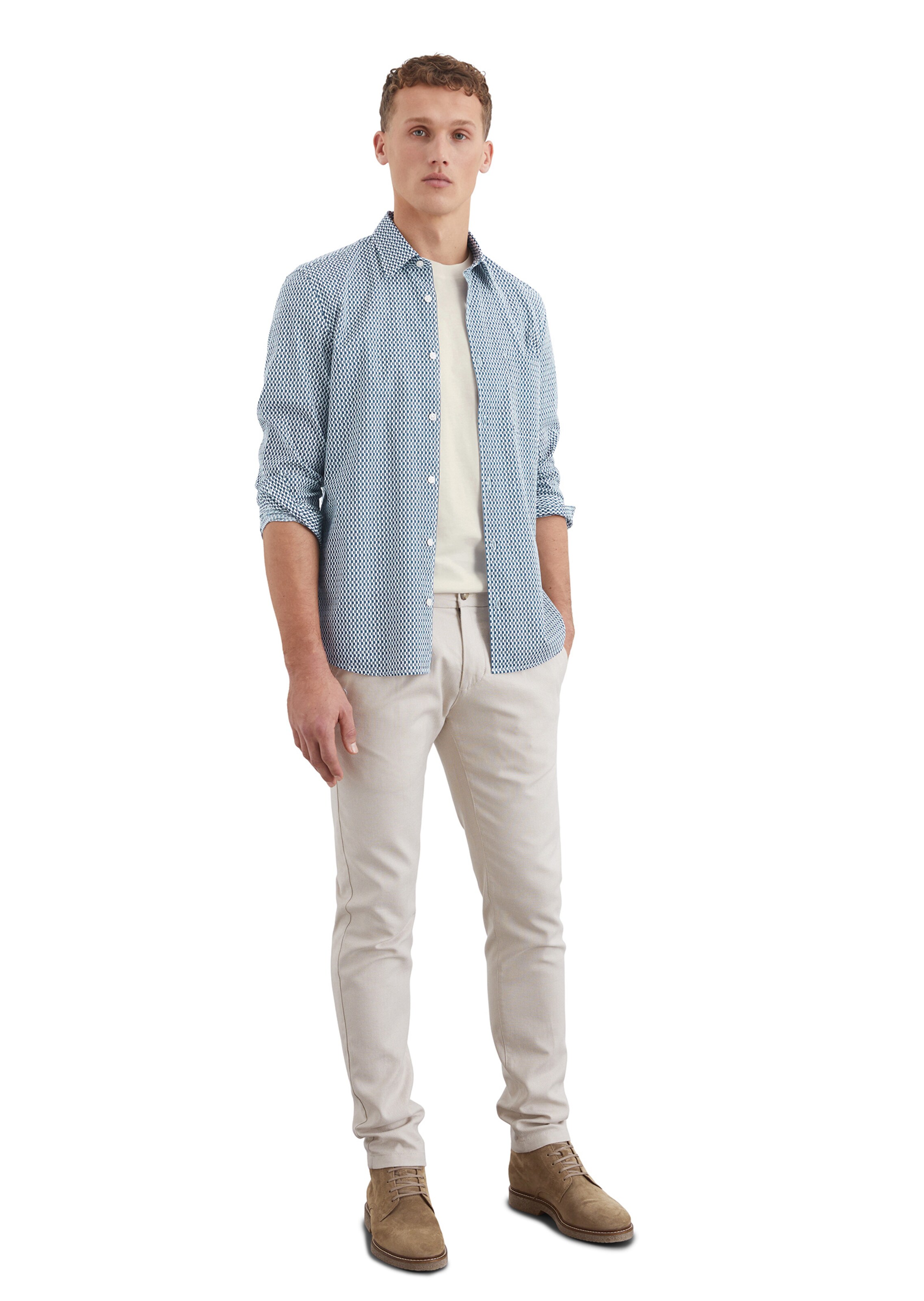 Marc O'Polo Regular Fit Hemd in Blau