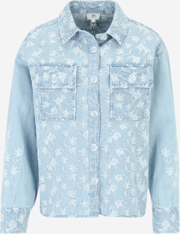 Camicia da donna di River Island Petite in blu: frontale