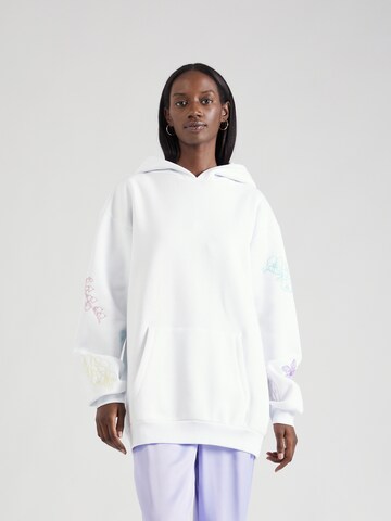 florence by mills exclusive for ABOUT YOU Sweatshirt 'Liv' in Wit: voorkant