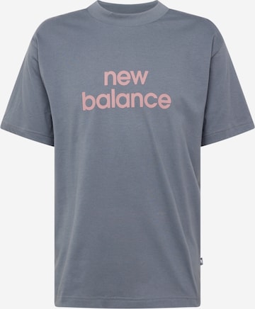 new balance T-Shir 'Linear' in Grau: predná strana