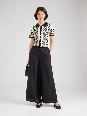 DRYKORN Wide Leg Hose 'Ceiling 10' in Schwarz