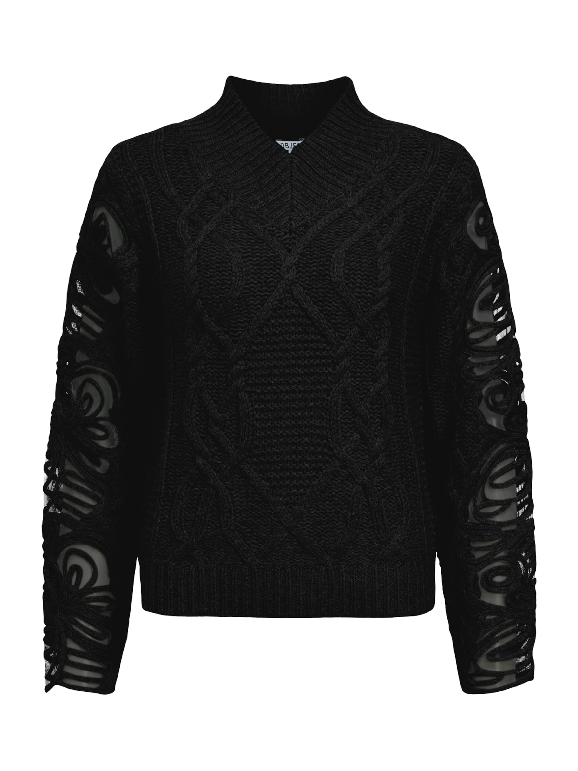 OBJECT Trui 'OBJElisse' in Zwart: voorkant
