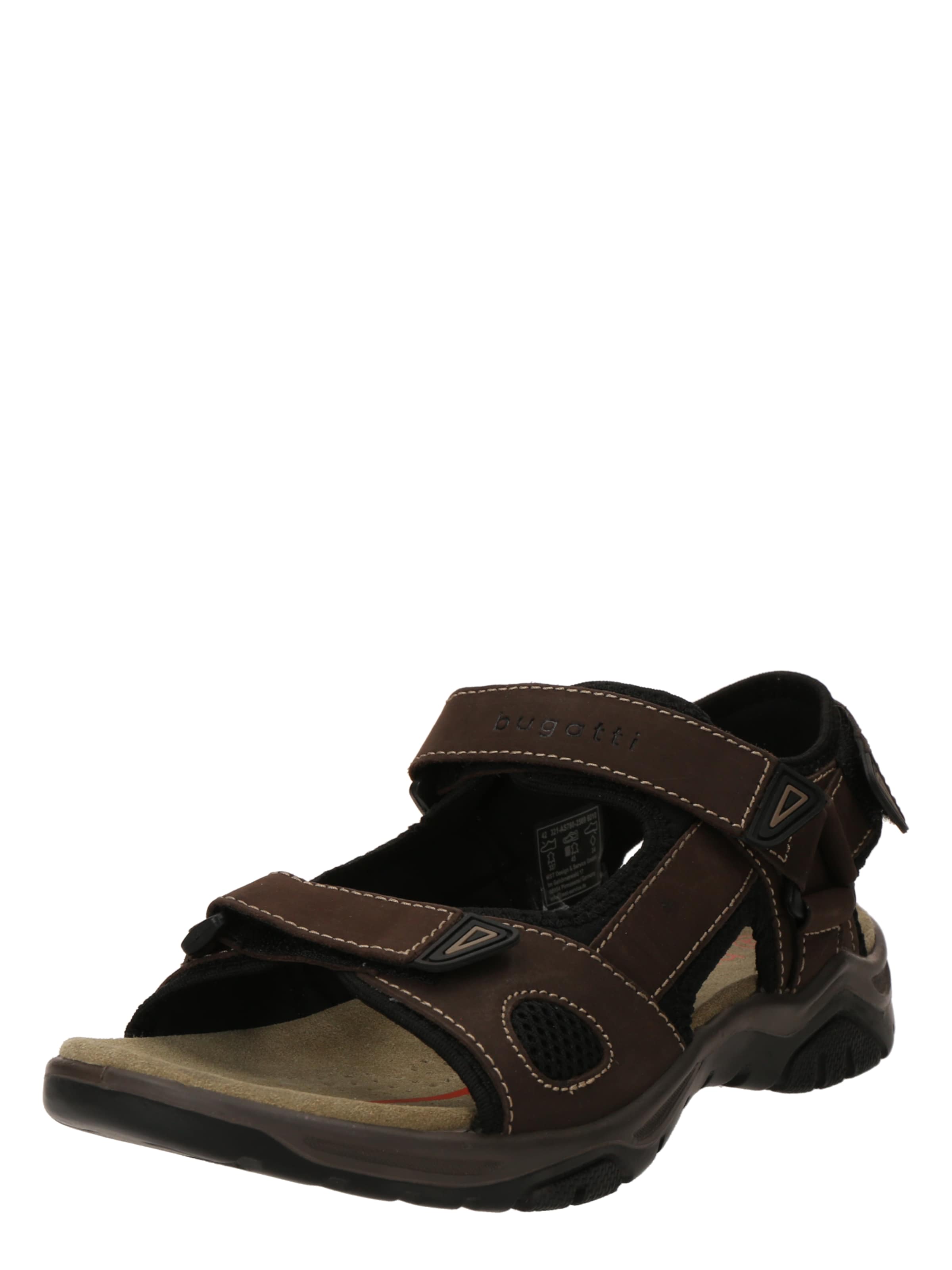 bugatti Hiking Sandals in Brown: front