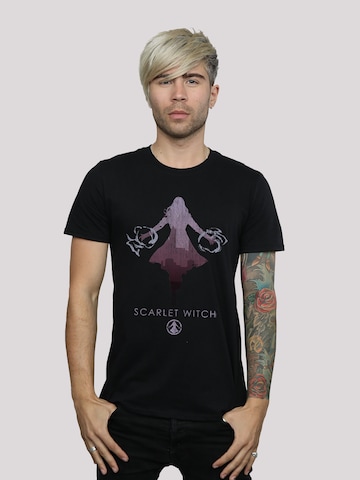 F4NT4STIC Shirt 'Marvel Universe Scarlet Witch Silhouette' in Black: front