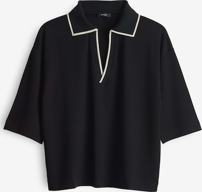 OPUS Poloshirt 'Soffice' in schwarz / weiß, Produktansicht
