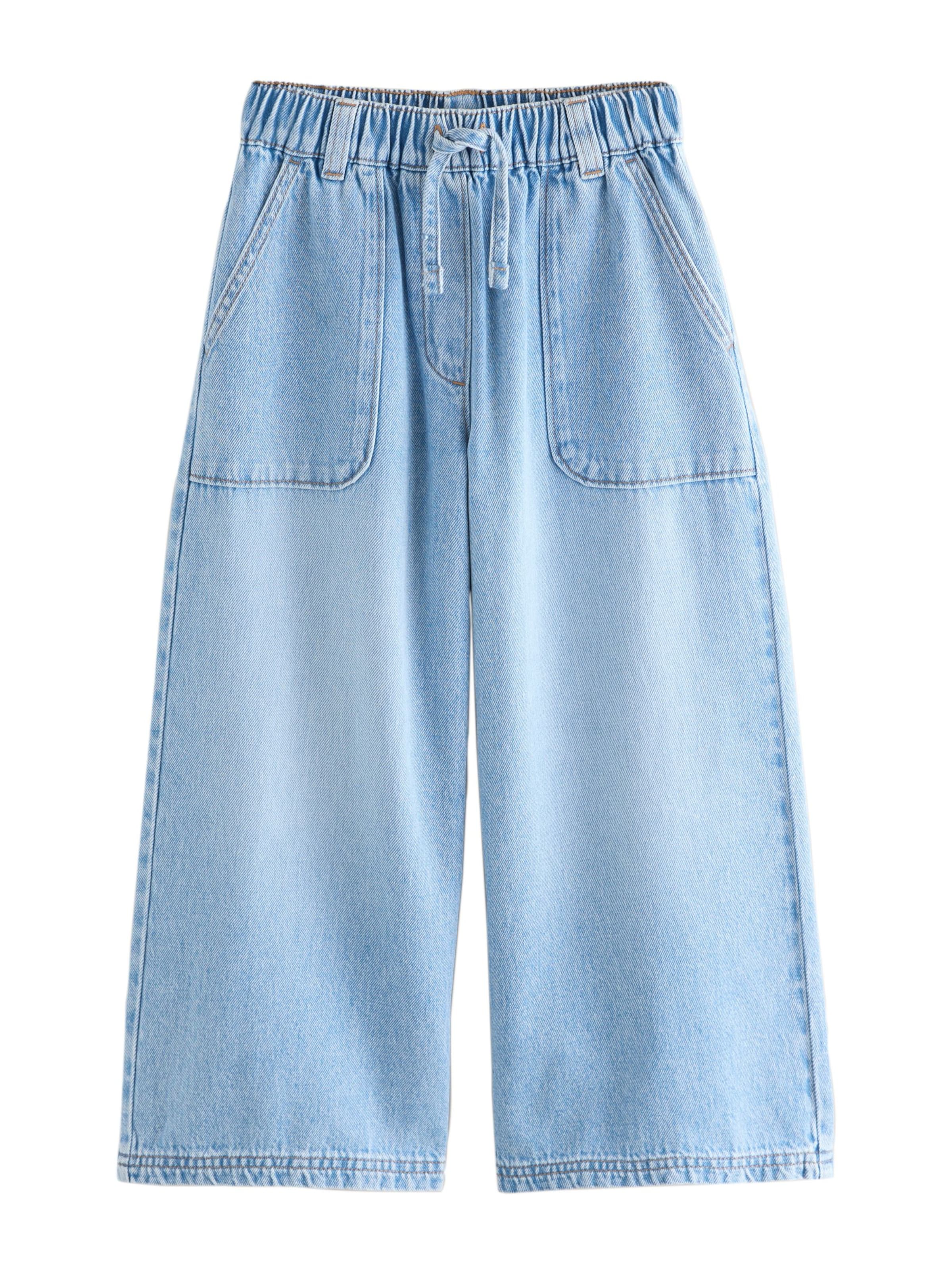 Next Wide Leg Jeans in Blau: Vorderseite