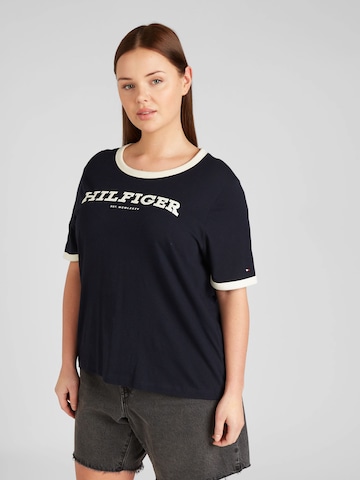Tommy Hilfiger Curve T-Shirt in Blau: predná strana