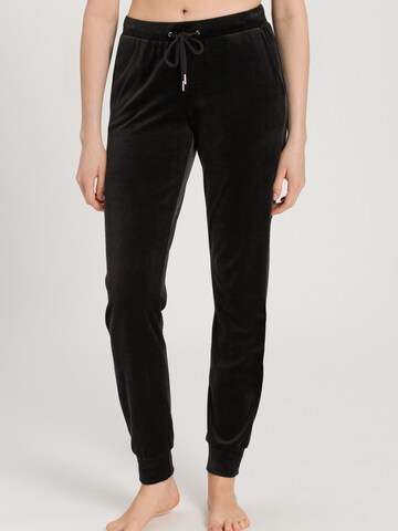 Hanro Tapered Broek in Zwart: voorkant