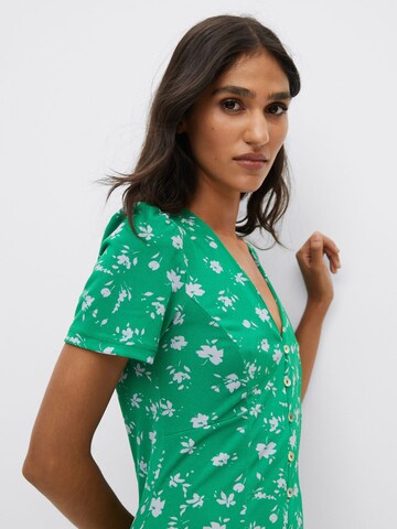 MANGO Blousejurk 'CECIL' in Groen