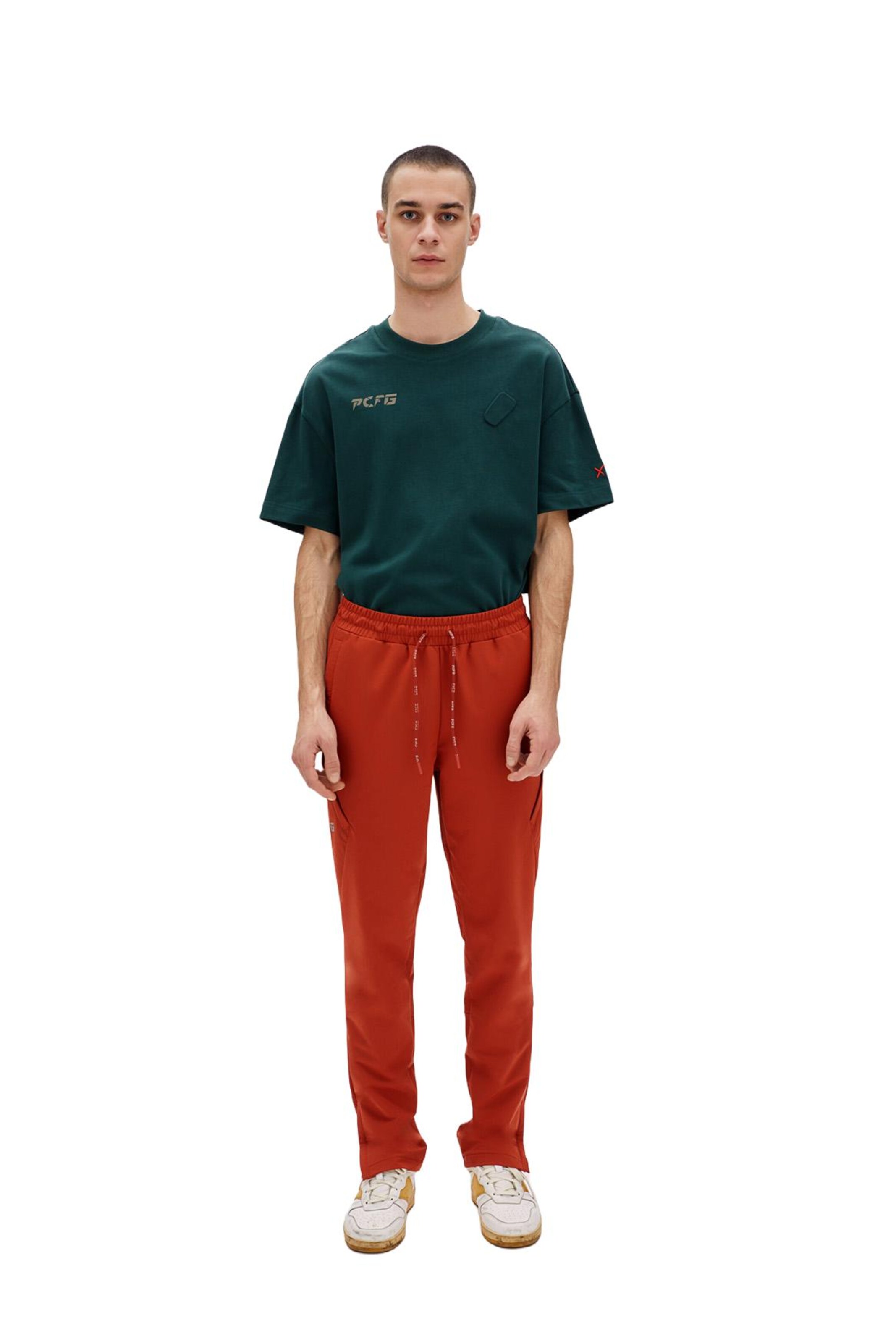 PCFG Regular Trousers in Orange: front