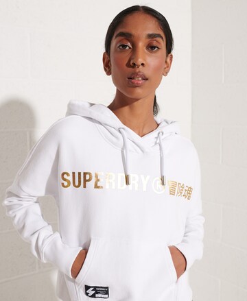 Superdry Mikina – bílá