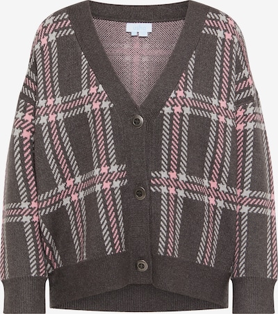 Kardiganas iš usha BLUE LABEL, spalva – tamsiai pilka / pastelinė žalia / pastelinė rožinė, Prekių apžvalga