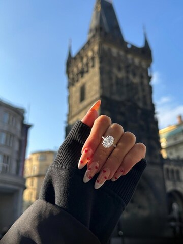 Balmante Jewelry Prsten 'Magnum Oval Cut' – stříbrná