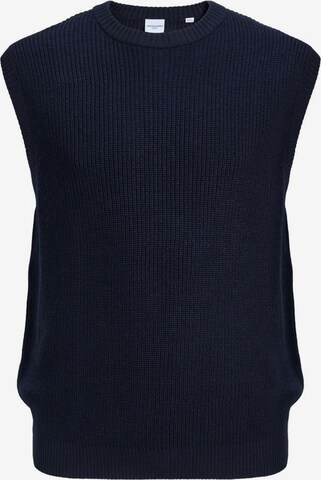 Jack & Jones Plus Sweater Vest in Blue: front