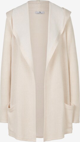 Peter Hahn Knit Cardigan in Beige: front