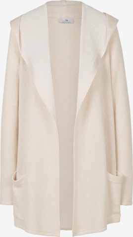 Peter Hahn Gebreid vest in Beige: voorkant