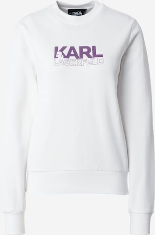 Karl Lagerfeld - Sudadera en blanco: frente