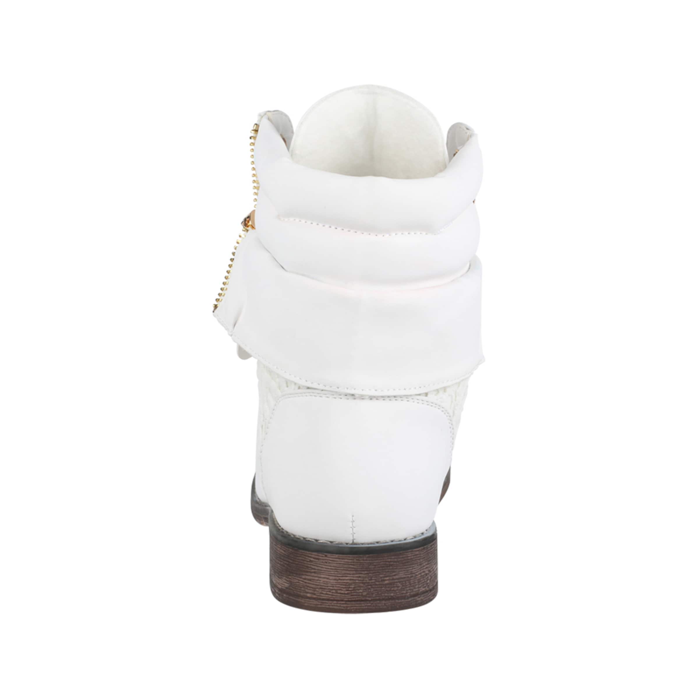 Elara Schnürstiefelette in Weiß