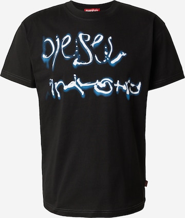juoda DIESEL Marškinėliai 'T-NORM-V8': priekis