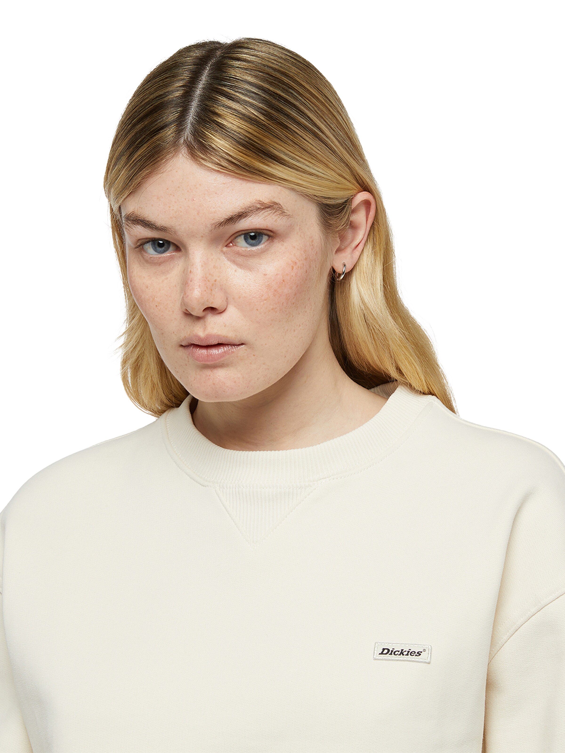 DICKIES Μπλούζα φούτερ 'CLANCY' σε λευκό