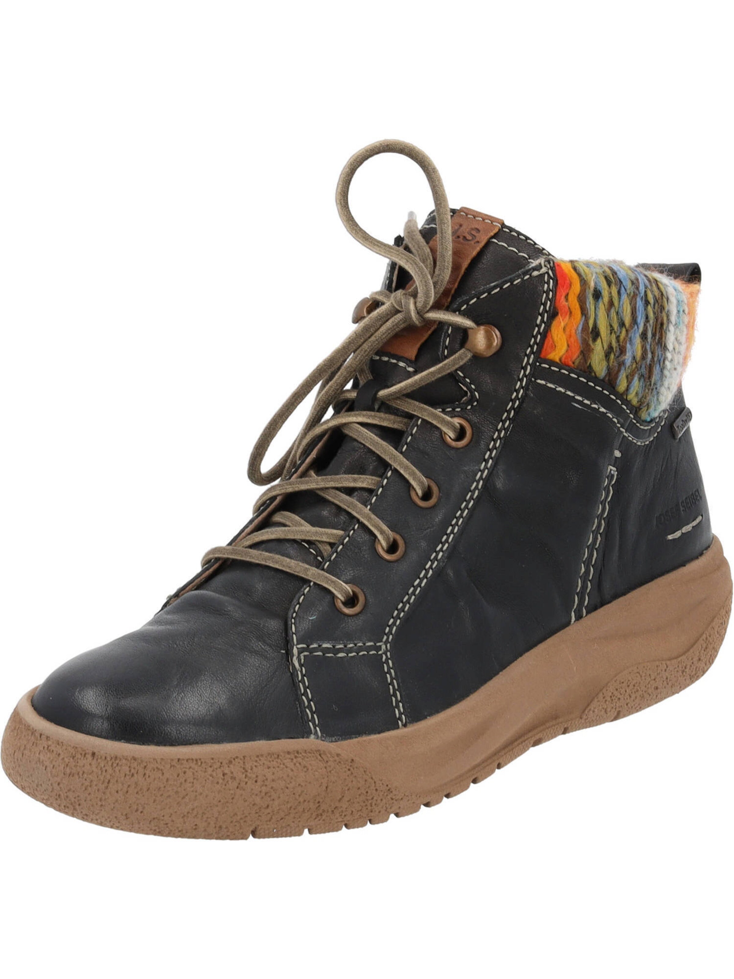 JOSEF SEIBEL Schnürstiefelette 'Alina' in Schwarz: Vorderseite