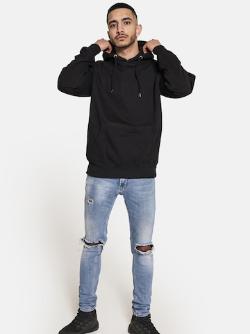 Squad the label Sweatshirt 'Organic Hooded' in Zwart