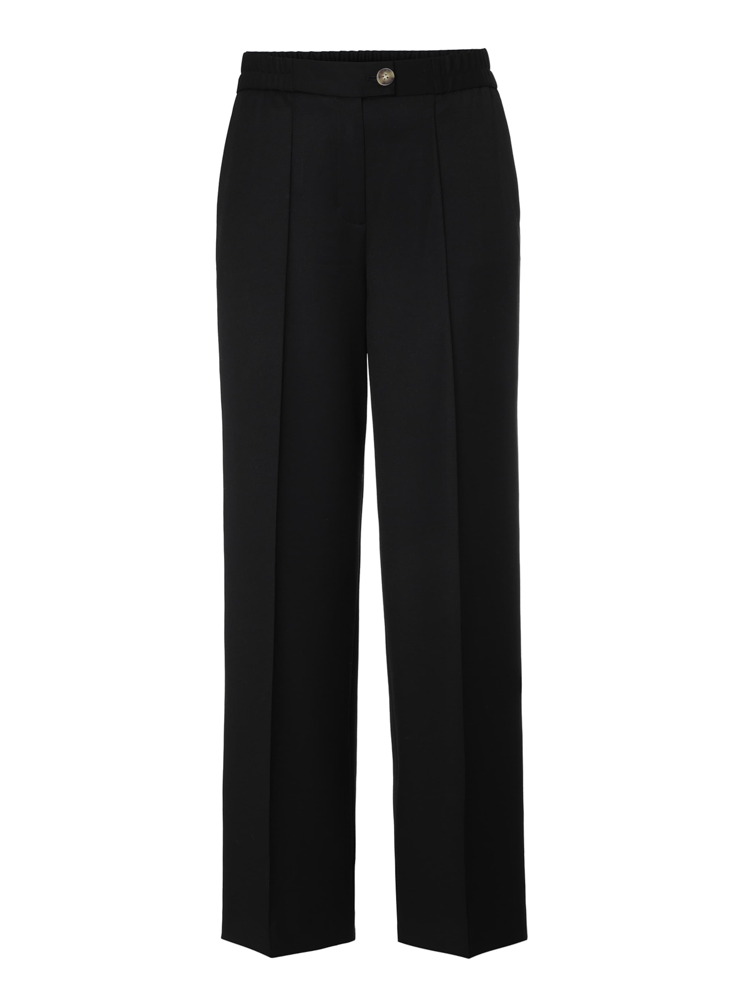 TATUUM Široký strih Nohavice - Čierna: predná strana