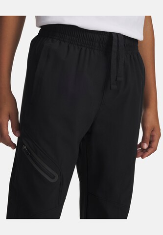 UNDER ARMOUR Tapered Sports trousers 'Unstoppable' in Black