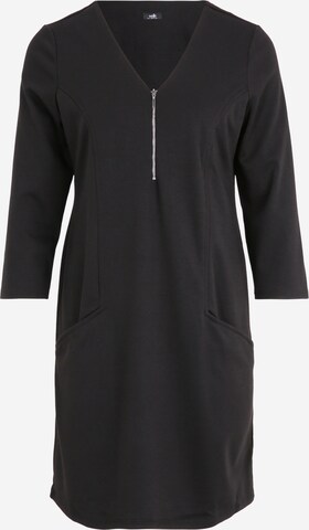 Robe Wallis en noir : devant