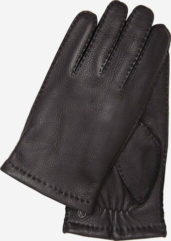 KESSLER Full Finger Gloves 'Charles' in Black: front